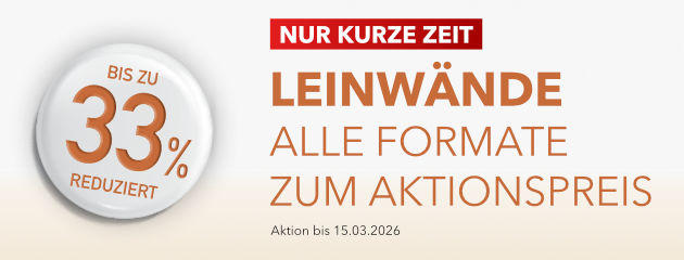 Leinwände zum Aktionspreis